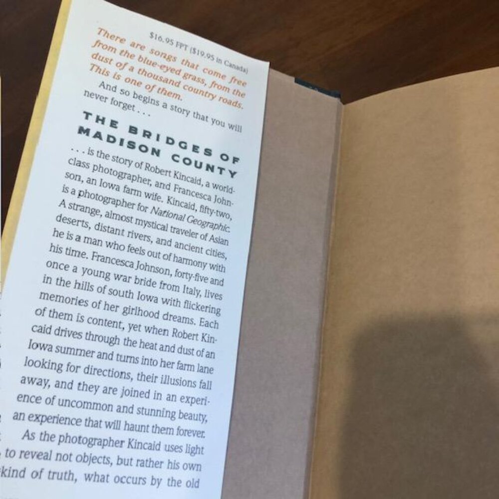 The Bridges of Madison County First Edition Hardcover Vintage Book. - Picture 9 of 10